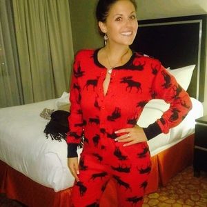 Moose onesie PJs